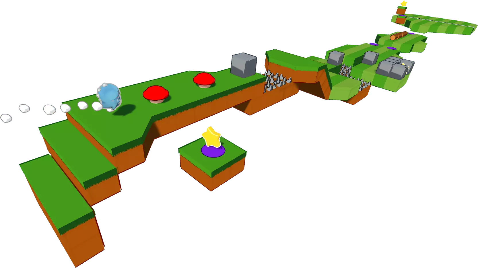 Model of a Dino Party Level